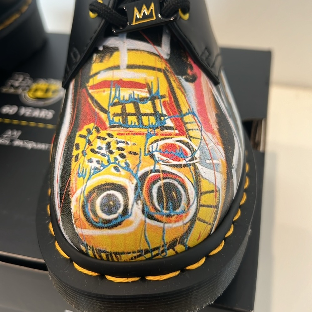 NIB EXTREMELY RARE AUTHENTIC DR MARTENS BASQUIAT 1461 UK3/ US5 - Picture 3 of 10